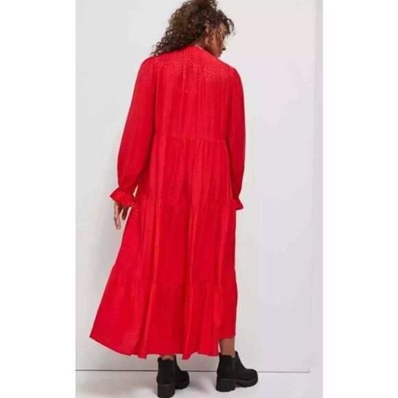 Maeve Anthropologie Wendy Tiered Maxi Dress Size Medium - Picture 4 of 7